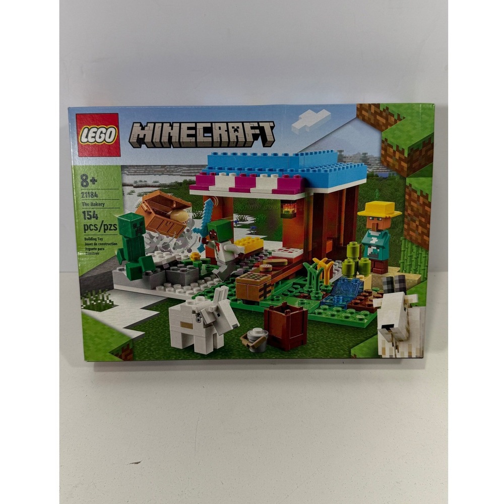 LEGO Minecraft The Bakery 21184 Building Set 154 Pieces Village Creeper Goat